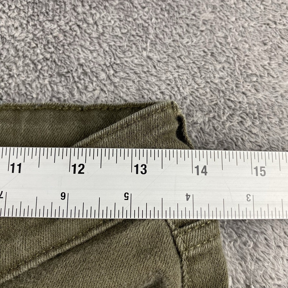 Levis Mid Rise Skinny Jeans Womens 6M 28x28 Olive Green Pants Mid Rise - Picture 7 of 15